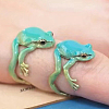 Frog Alloy Enamel Cuff Rings FS-WG3B32A-02-1