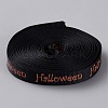Halloween Polyester Ribbons OCOR-WH0120-29B-1