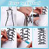 2 Sets 2 Colors Alloy Spring Buckles FIND-GA0003-79-3
