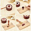 Brass Wax Seal Stamps with Wood Handle AJEW-WH0412-0103-3