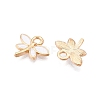 Alloy Enamel Charms X-ENAM-T021-18-3