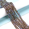 Electroplate Glass Beads Strands EGLA-A034-T8mm-L06-4