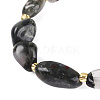 Natural Bloodstone Beaded Bracelets for Women G-P563-07P-16-2