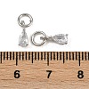 Brass Micro Pave Cubic Zirconia Pendants KK-Z120-05P-04-3