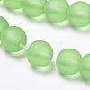 Transparent Glass Beads Strands GLAA-Q064-02-10mm-3