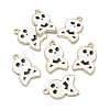 Halloween Light Gold Tone Alloy Enamel Pendants ENAM-P247-25KCG-3