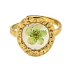 Brass Adjustable Rings for Women RJEW-G265-10G-3