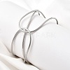 304 Stainless Steel Cuff Bangles for Women BJEW-Z150-01P-03-1