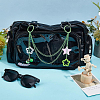 Acrylic Star Charm Iron Chain Bag Decorative Chains HJEW-OC00299-4