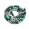 Electroplate Glass Beads Strands GLAA-T023-C16-05-2