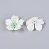 Flower Acrylic Bead Caps SACR-T017-51D-2