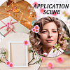 150Pcs Cloth Artificial Peach Blossom AJEW-BBC0002-33-5