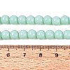 Opaque Solid Color Glass Beads Strands GLAA-T032-P6mm-21-2