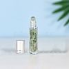 Natural Green Aventurine Roller Ball Bottles BOTT-PW0011-70B-03-1