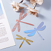 12Sets 6 Style PVC 3D Imitation Hollow Out Dragonfly Wall Stickers DIY-CF0001-04-6