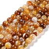 Natural Striped Agate/Banded Agate Beads Strands G-Z060-A01-A09-1