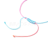 Adjustable Nylon Thread Cord Braided Beaded Bracelets BJEW-JB06402-5