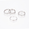 Brass Stackable Finger Ring Sets X-RJEW-G100-03P-17mm-1