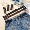6Pcs 2 Colors Canvas Elastic Invisible Belt with Alloy Buckles AJEW-FG0003-99-5