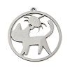 201 Stainless Steel Pendants STAS-G366-02P-07-1