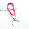 Handwoven Imitation Leather Keychain PW-WG34868-07-1