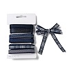 18 Yards 6 Styles Polyester Ribbon SRIB-Q022-E04-4