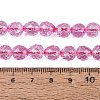 Crackle Transparent Glass Beads Strands GLAA-N068-04A-08-4