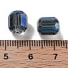 Electroplate Column Glass Beads EGLA-A043-02-FR02-3