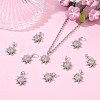 SHEGRACE Brass Micro Pave Cubic Zirconia Pendants XGRQ3D867-477P-5