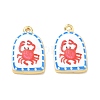 Printed Brass Pendants KK-CBAF9BC-07G-02-1