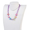 Acrylic Beads Kids Necklaces NJEW-JN02235-03-3