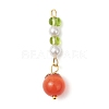 10Pcs 10 Colors Cat Eye Pendants PALLOY-JF04084-3