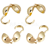 100Pcs Brass Bead Tips KK-BBC0009-06-1