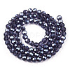 Electroplate Glass Bead Strands EGLA-R015-4mm-27-2