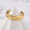 Textured 304 Stainless Steel Open Cuff Rings RJEW-R014-03G-02-2