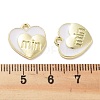 Rack Plating Alloy Enamel Pendants PALLOY-F311-10G-3