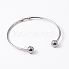 Tarnish Resistant Fashion 304 Stainless Steel Cuff Bangles Torque Bangles X-BJEW-H473-01P-6