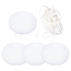 Imitation Hemp Round Fascinator Hat Base for Millinery LS-AJEW-WH0472-45A-04-1