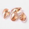 Faceted Teardrop Glass Pendants X-GLAA-O008-B11-1