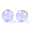 Transparent Blow High Borosilicate Glass Globe Beads GLAA-T003-09B-2