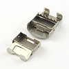 Smooth Surface 201 Stainless Steel Watch Band Clasps STAS-R063-83-4