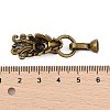 Brass Micro Pave Cubic Zirconia Fold Over Clasps KK-L223-003AB-3