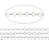 Rack Plating Rhombus Brass Link Chains CHC-M026-01P-01-2