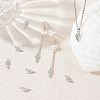 10Pcs Brass Micro Pave Clear Cubic Zirconia Charms KK-BBC0026-21-4