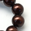 Baking Paint Glass Pearl Bead Strands HY-Q003-3mm-40-3