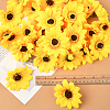 30Pcs Cloth Artificial Sunflower DIY-SP0005-97-7