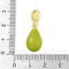 Brass Enamel Fruit European Dangle Charms X-KK-Z090-08G-09-3