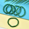 Natural Malaysia Jade(Dyed) Bead Stretch Bracelets BJEW-K212-B-013-1