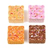 Opaque Resin Imitation Food Cabochons CRES-D329-02-1