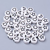 Opaque White Acrylic Beads MACR-S273-45B-1